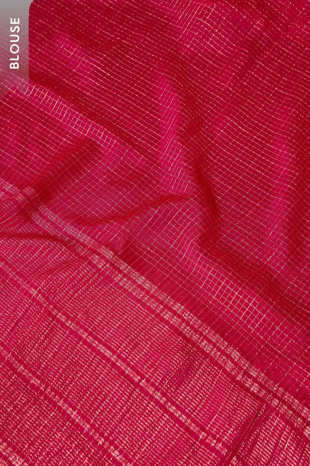 Pink Woven Viscose Saree image number null