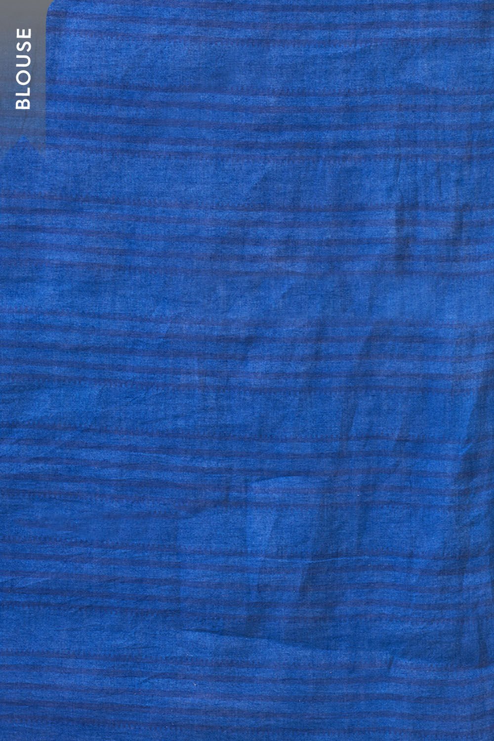Blue Screen Printed Bengal Pure Mulmul Cotton Saree image number null