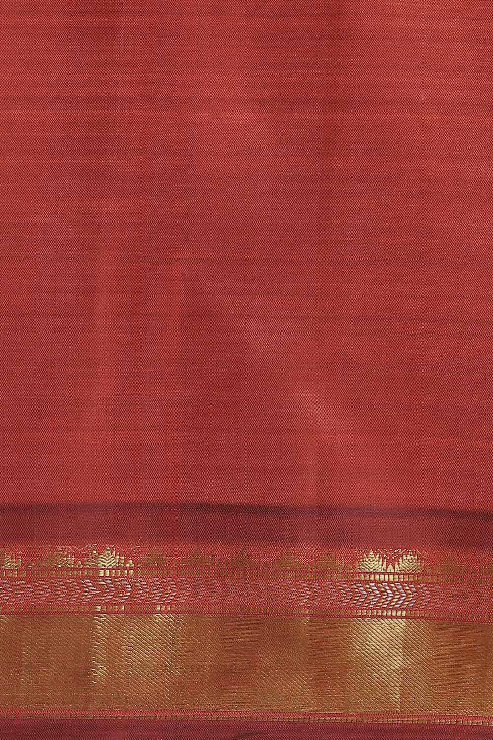 Orange Pure Silk Kanjivaram Saree image number null