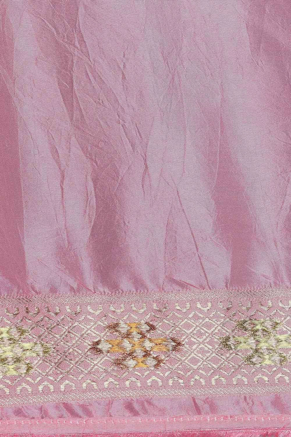Light Pink Luxe Woven Saree image number null