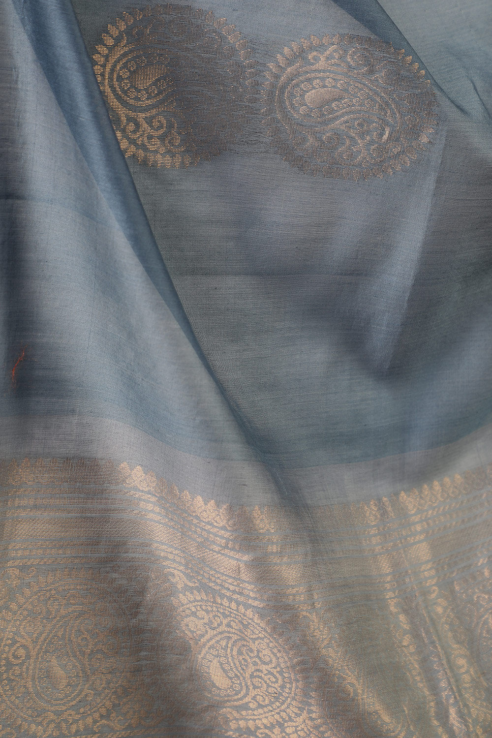 Dark Green Woven Pure Silk Cotton Saree image number null