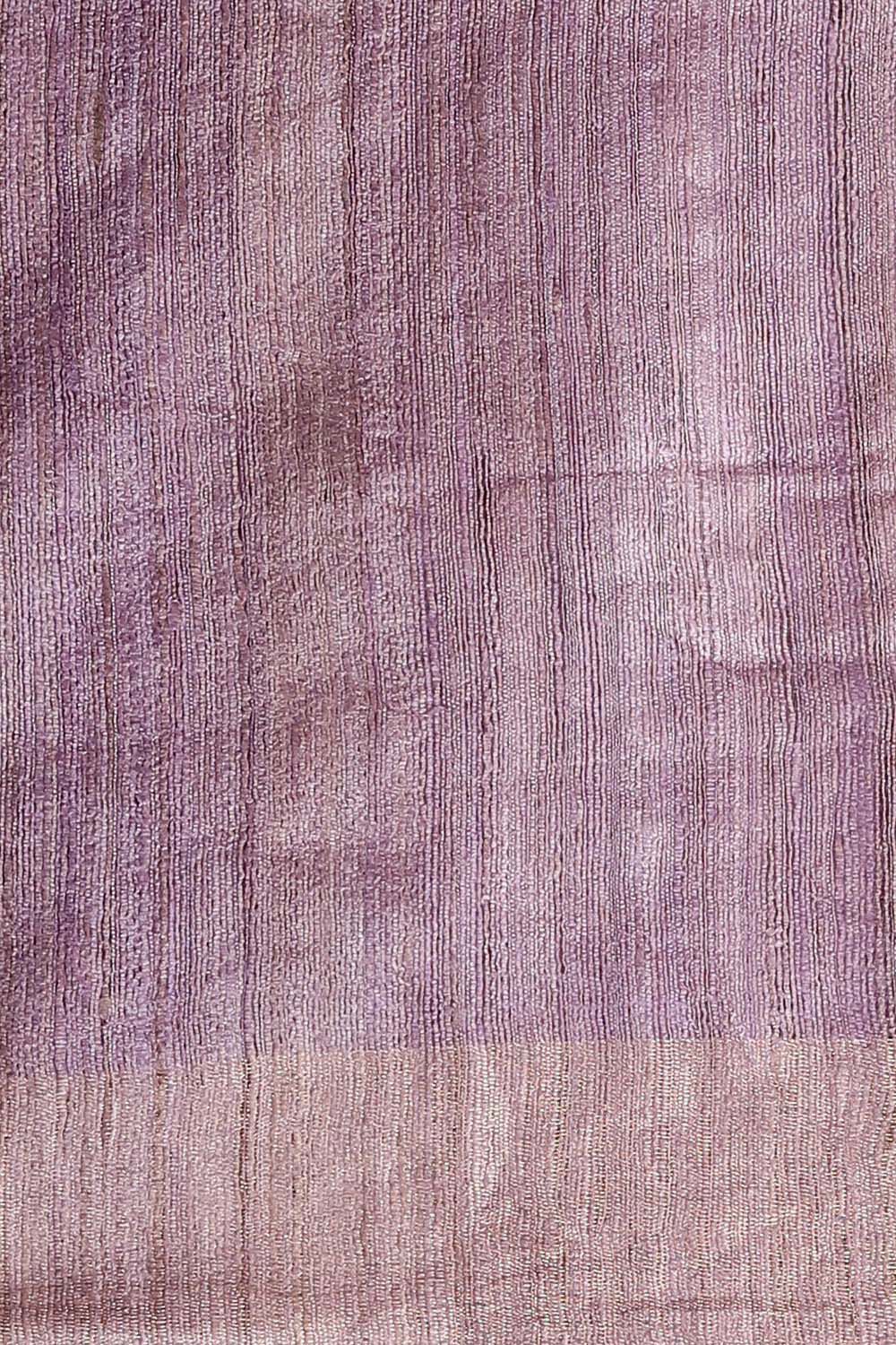 Light Pure Violet Tussar Tie and image number null