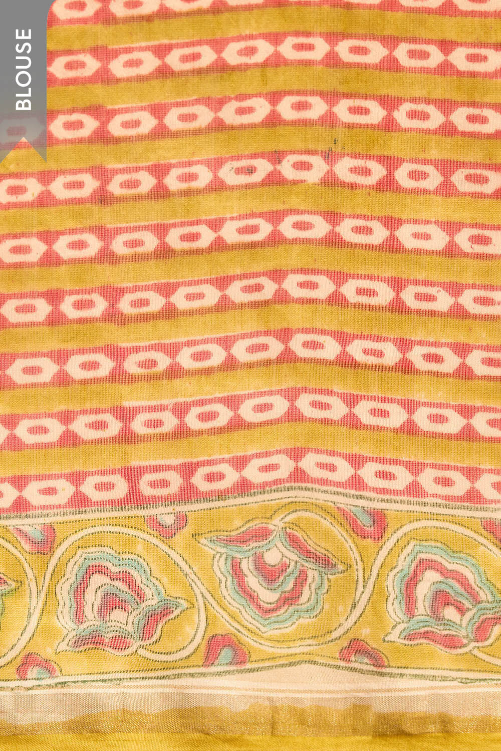 Green Rajasthan Pure Silk Cotton Printed Sanganeri Saree image number null