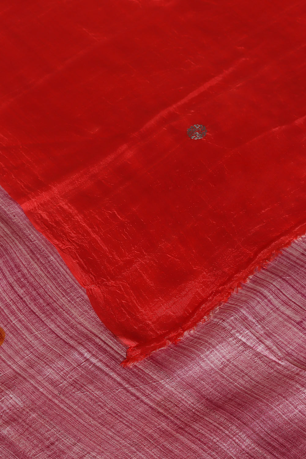 Light Pink Silk Batik Saree image number null