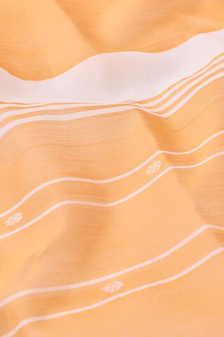 Orange Woven Pure Silk Cotton Chanderi Saree thumbnail image number null