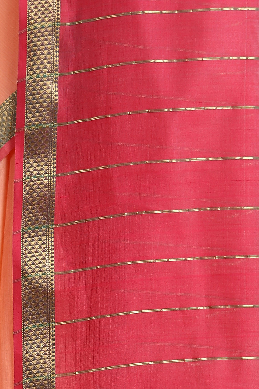 Light Pink Pure Silk Cotton Maheswari Saree image number null