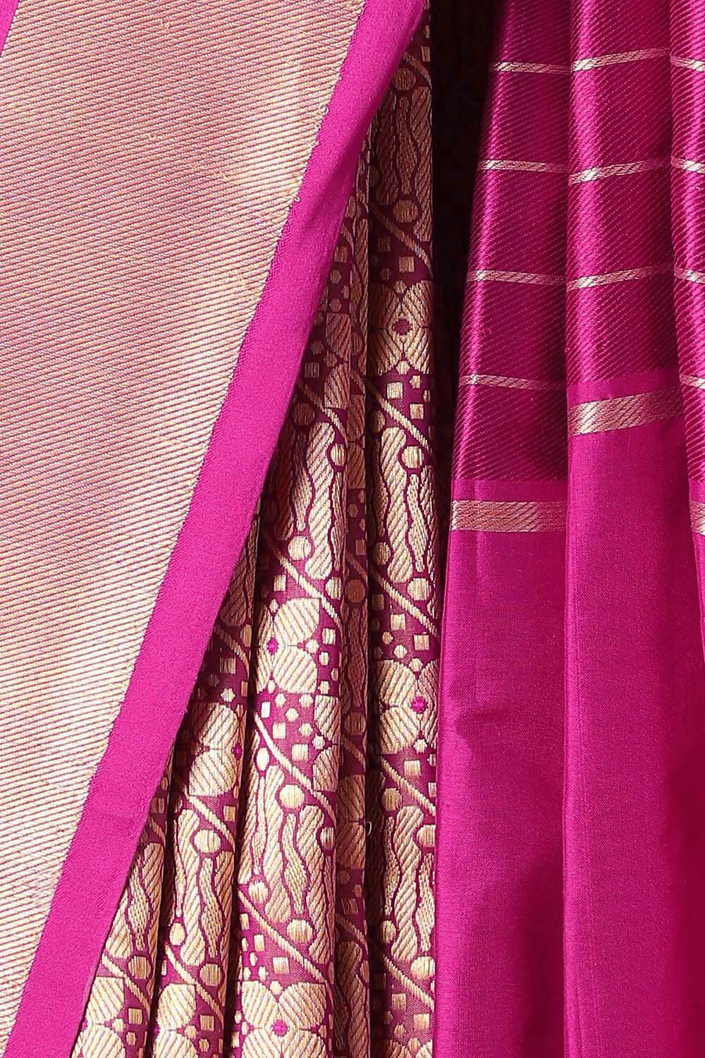 Pink Pure Silk Banarasi Brocade Saree image number null