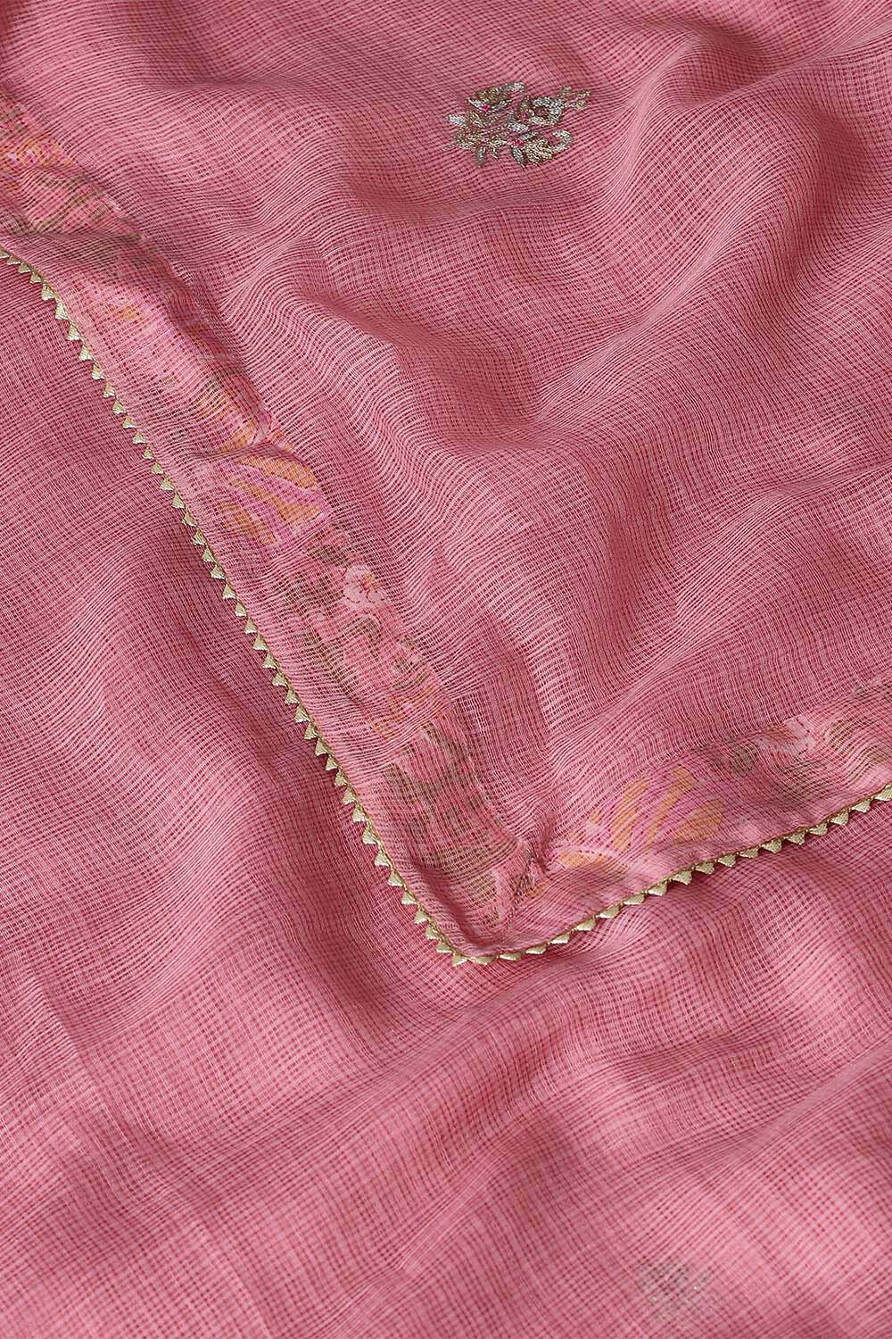 Light Pink Pure Kota Gota Patthi Saree image number null