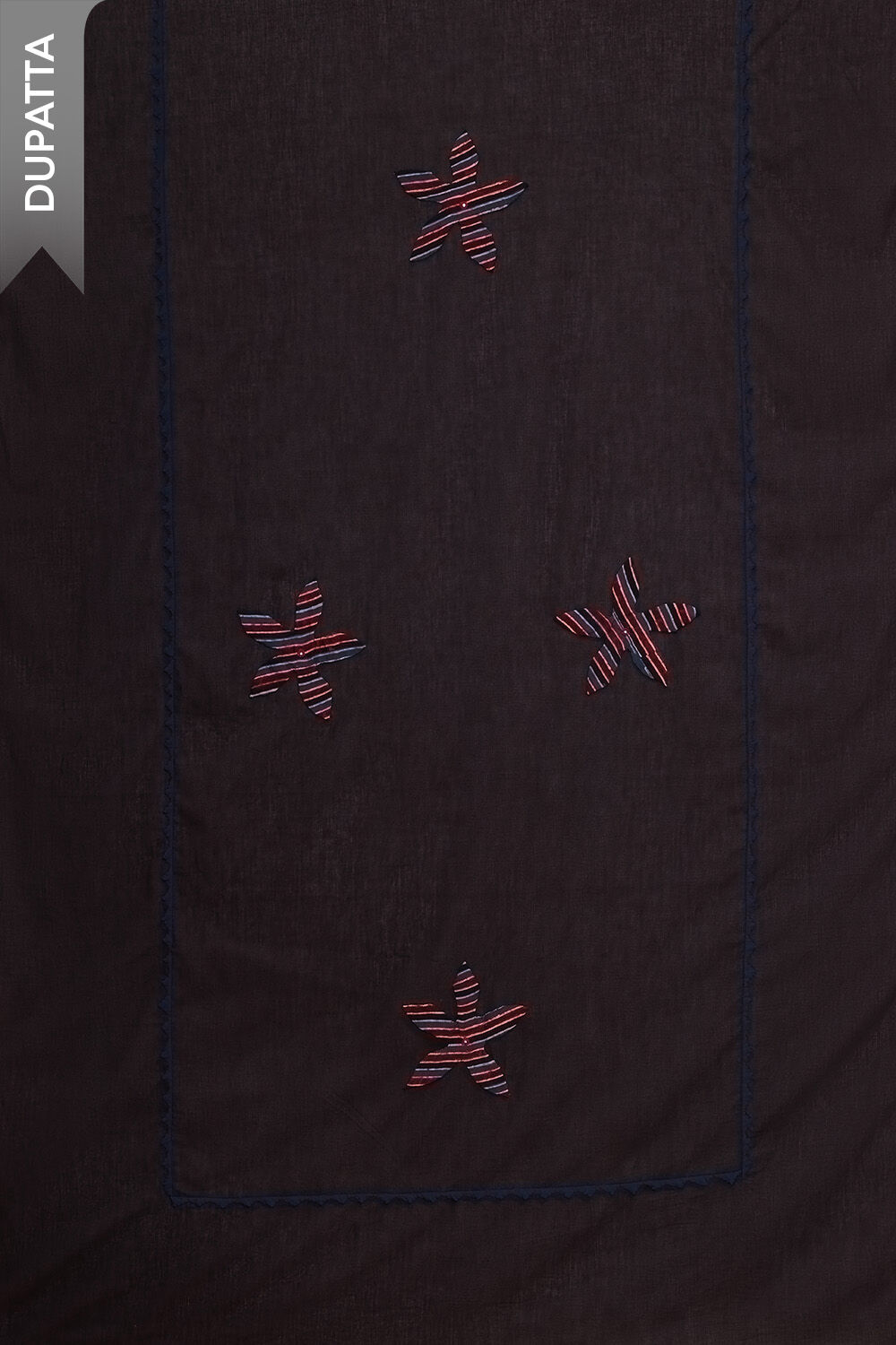 Blue Pure Cotton Ajrakh Unstitched Suit Set image number null