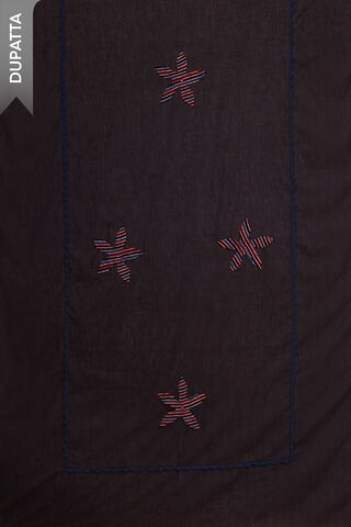 Blue Pure Cotton Ajrakh Unstitched Suit Set thumbnail image number null