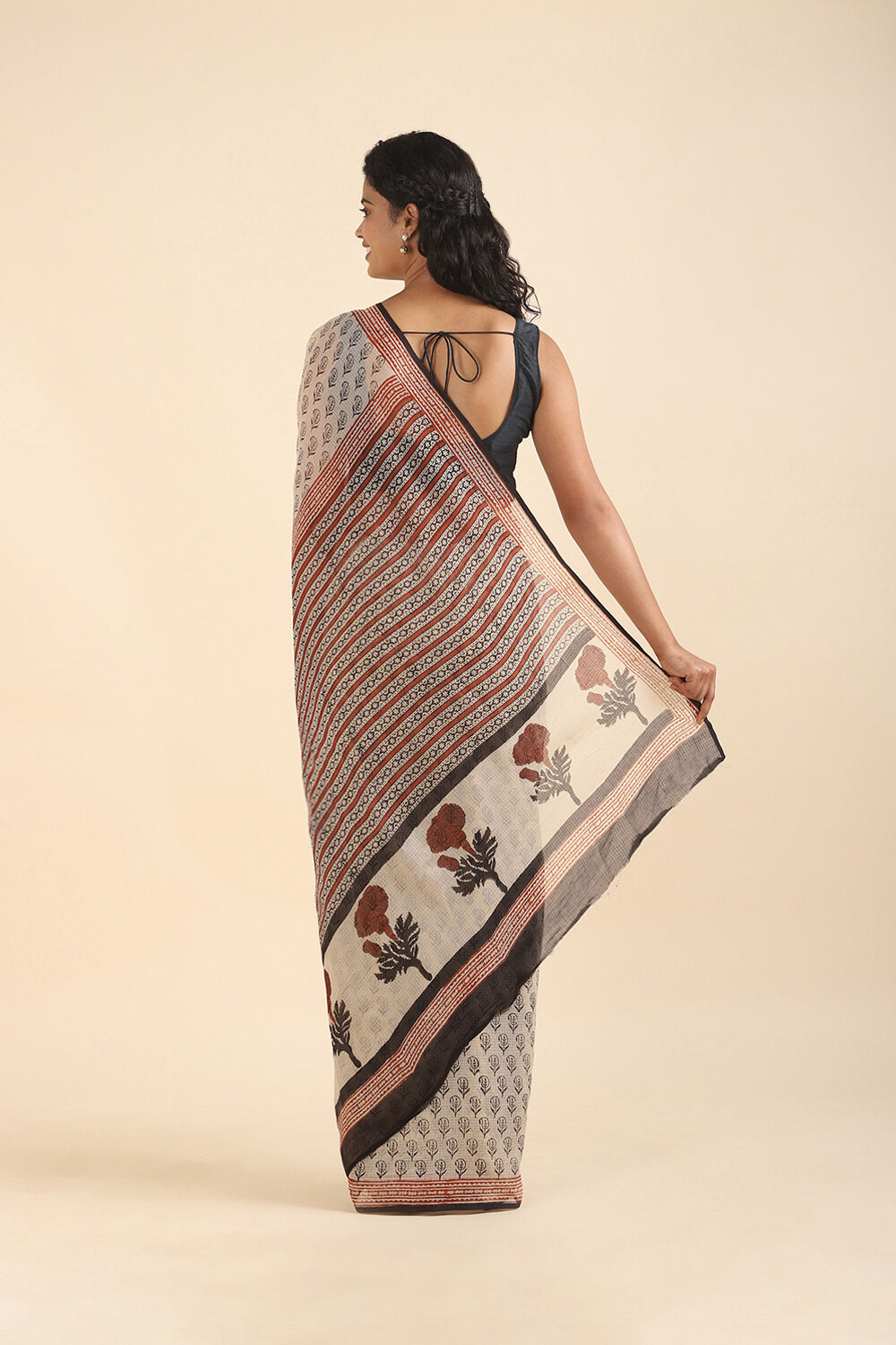Off Pure White Kota Bagru Printed image number null