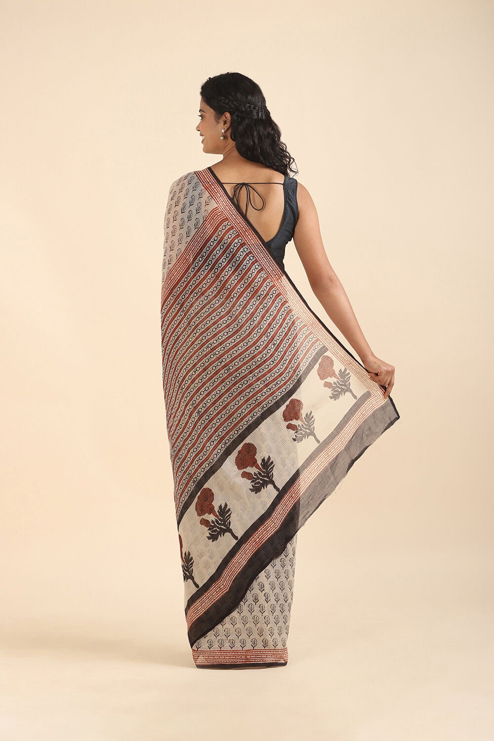 Off Pure White Kota Bagru Printed image number null