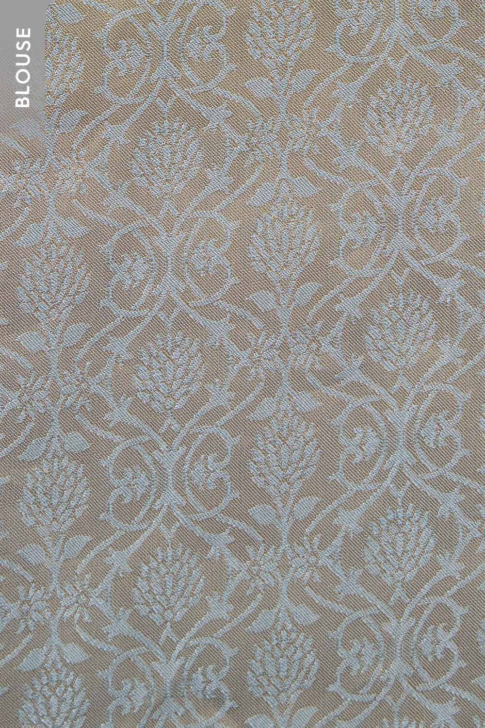 Silver Woven Tissue Saree image number null