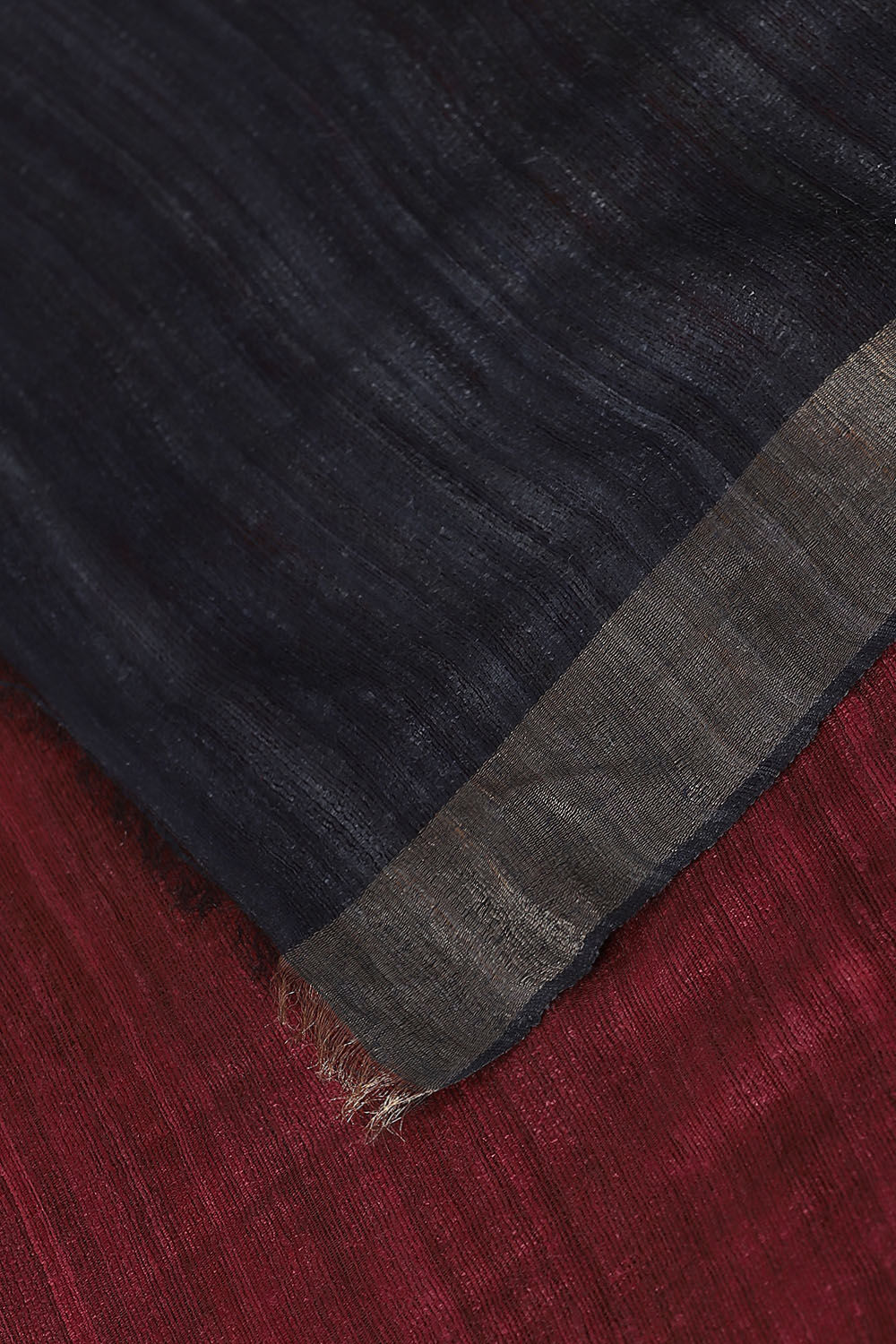 Red Pure Tussar Tie and Dye image number null