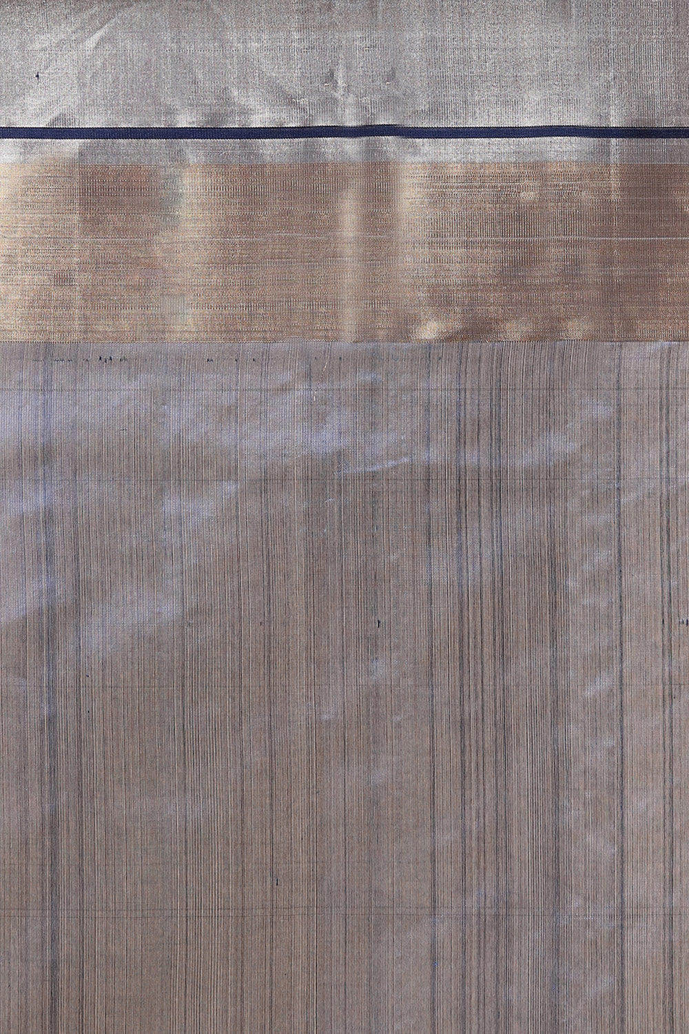 Dark Blue Pure Silk Chanderi Saree image number null