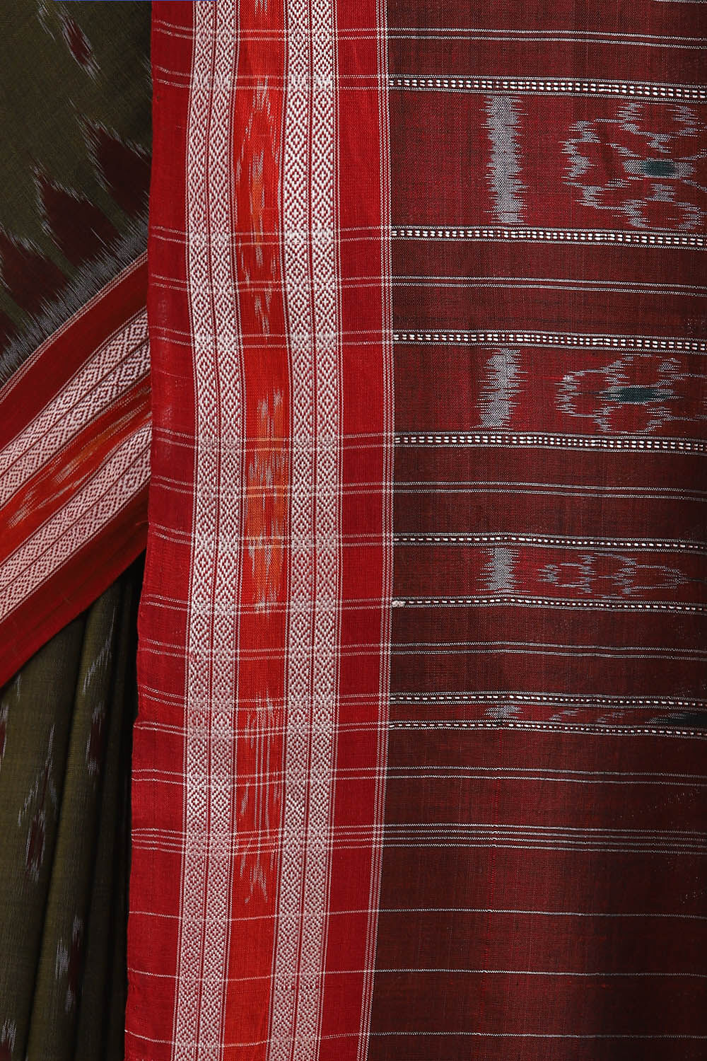Light Pure Green Cotton Odissa Ikat image number null