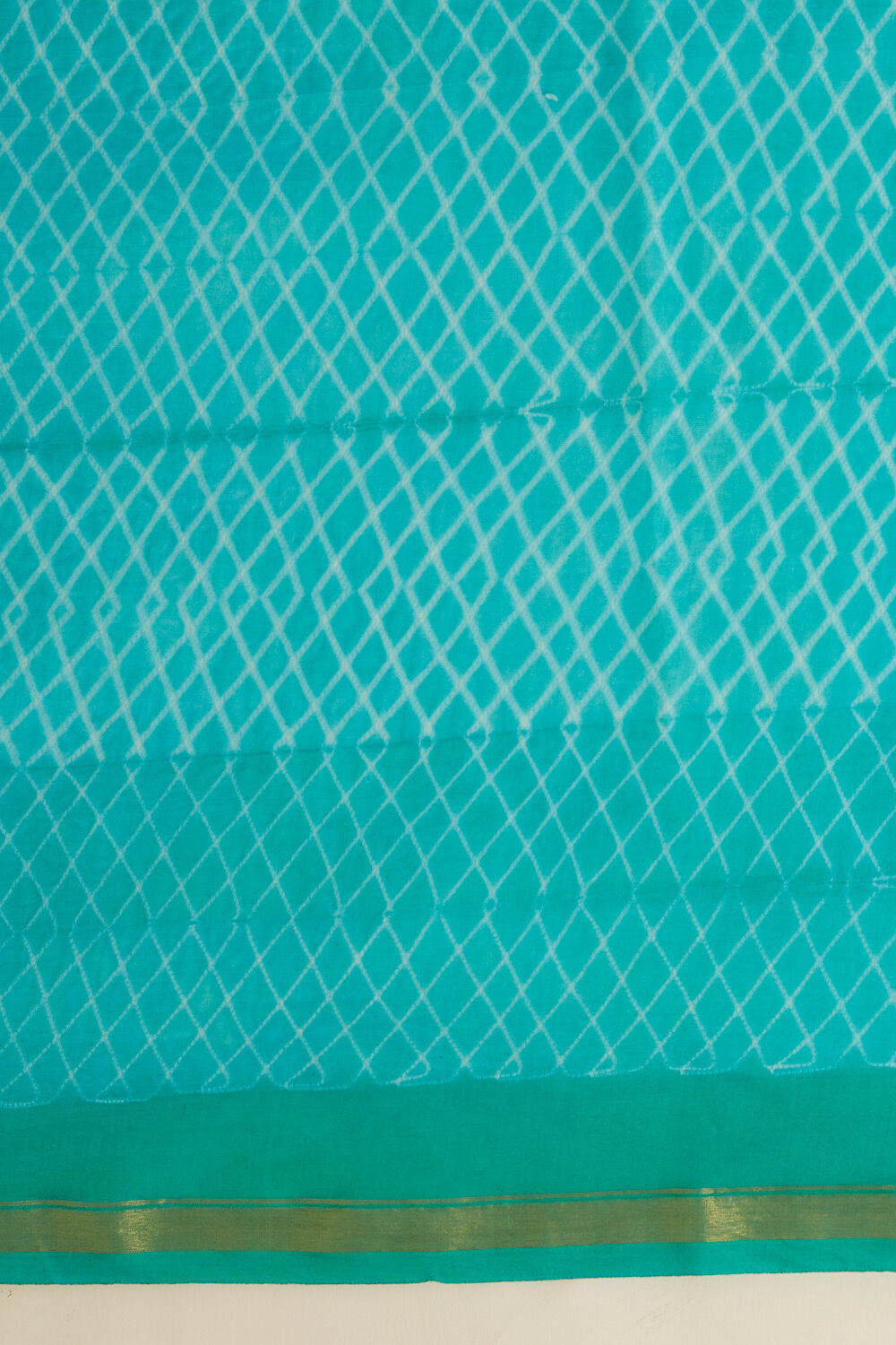 Green Pure Silk Cotton Shibori Saree image number null