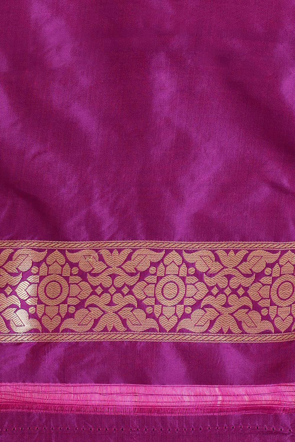 Purple Pure Silk Banarasi Brocade Saree image number null