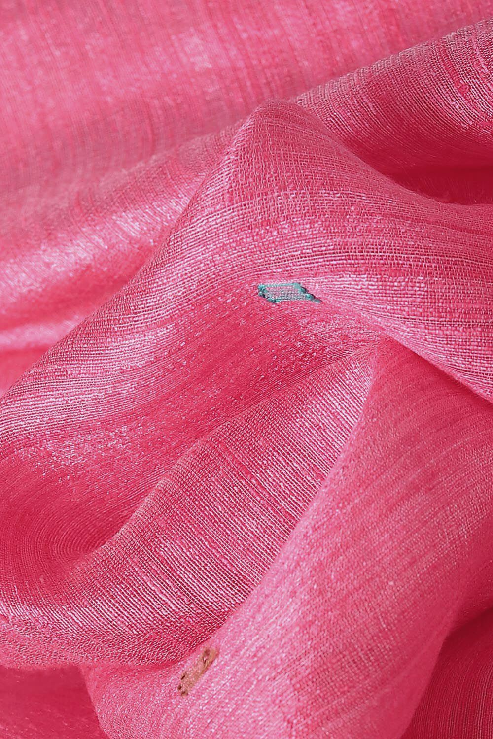 Dark Pink Pure Silk Vanya Jamdani Saree image number null