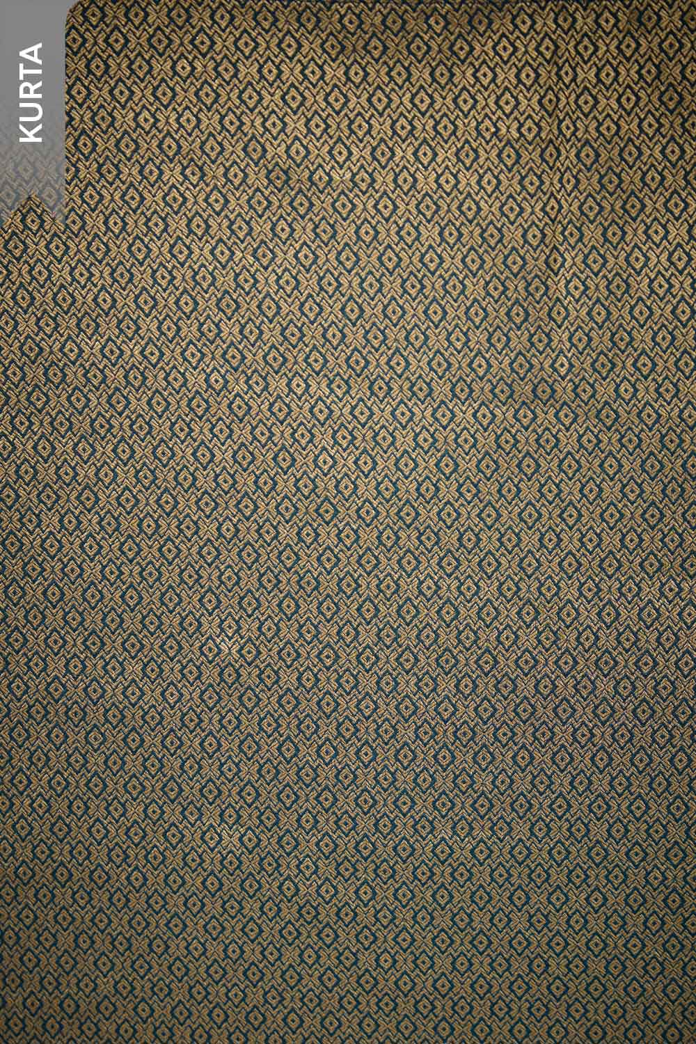 Dark Blue Viscose Brocade Unstitched Suit Set image number null