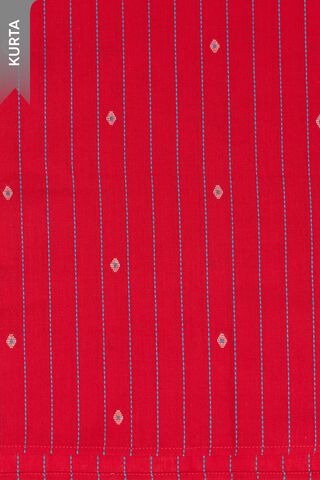 Red Woven Pure Cotton Unstitched Suit Set thumbnail image number null