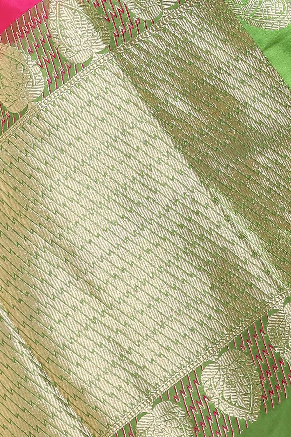 Pink Pure Silk Banarasi Saree image number null