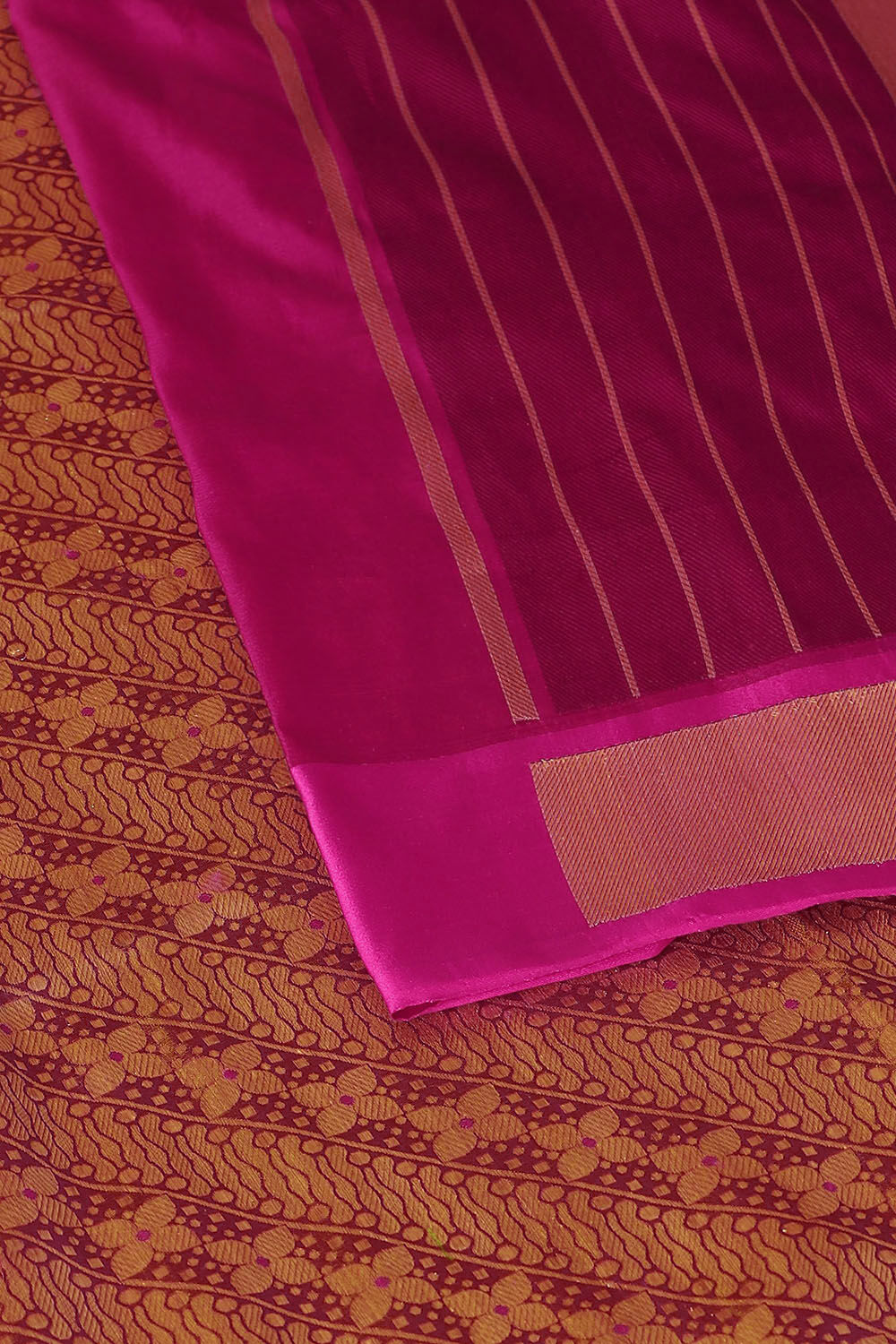 Pink Pure Silk Banarasi Brocade Saree image number null