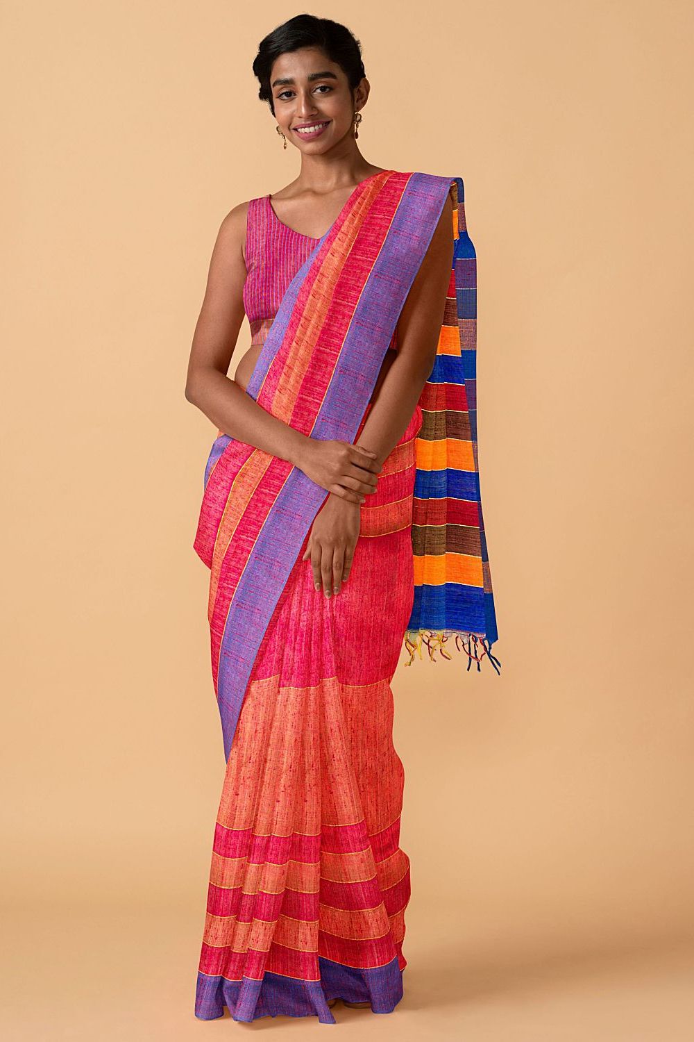 Yellow Pure Silk Banarasi Saree image number null
