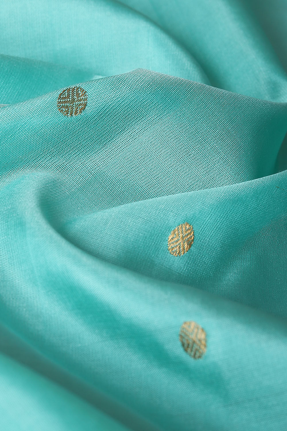 Light Blue Pure Silk Chanderi Saree image number null