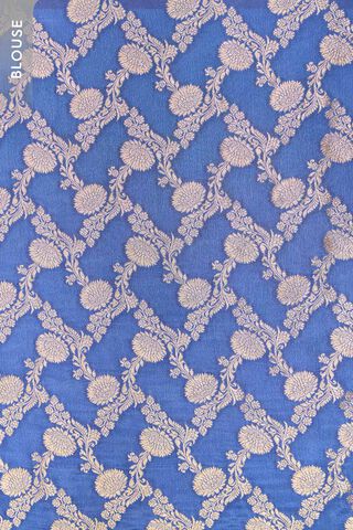 Blue Woven Viscose Crepe Saree thumbnail image number null