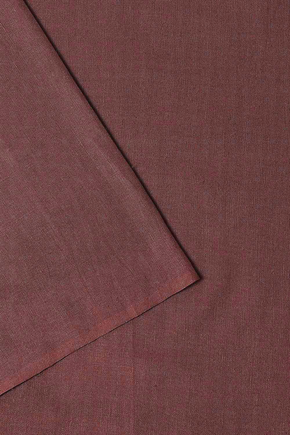 Brown Tussar Embroidered Unstitched Suit Set image number null