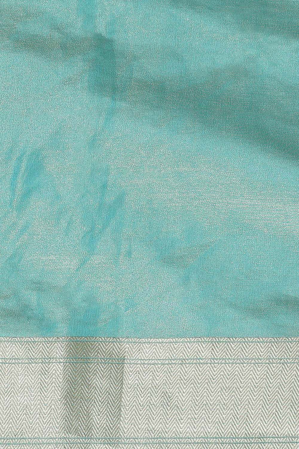 Blue Pure Silk Banarasi Saree image number null
