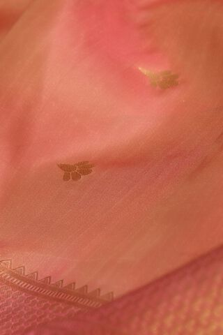 Light Orange Woven Apsara Silk Viscose Saree thumbnail image number null