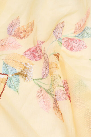 Light Yellow Printed Pure Cotton Kota Saree thumbnail image number null
