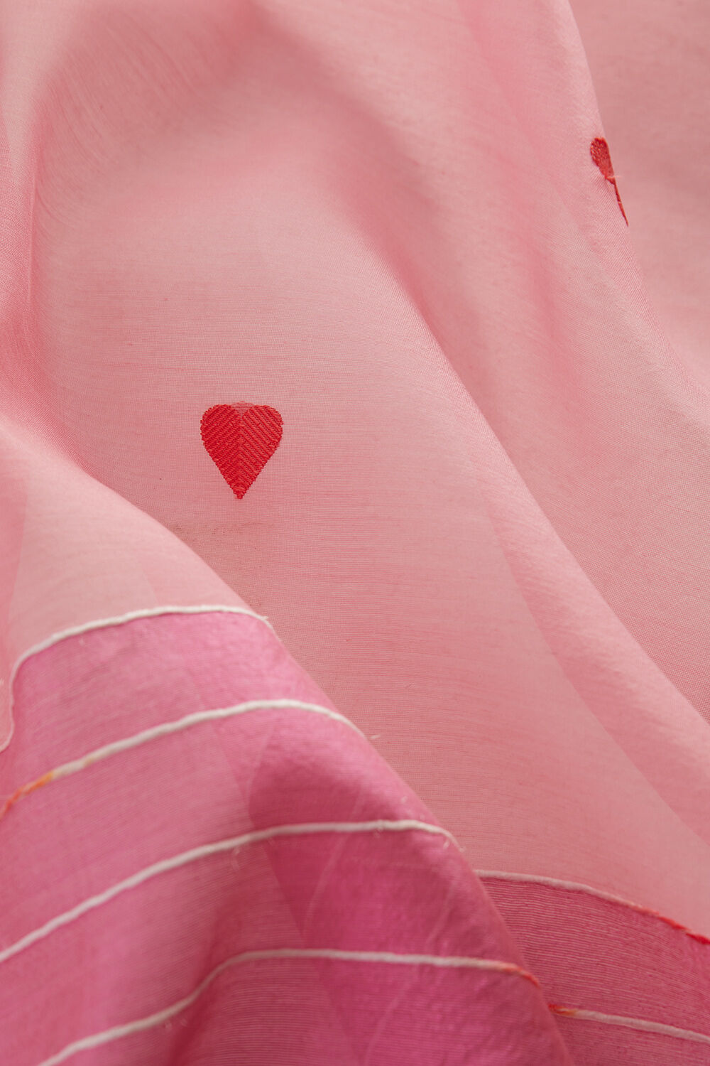 Pink Pure Silk Cotton Eknaliya Chanderi Saree image number null