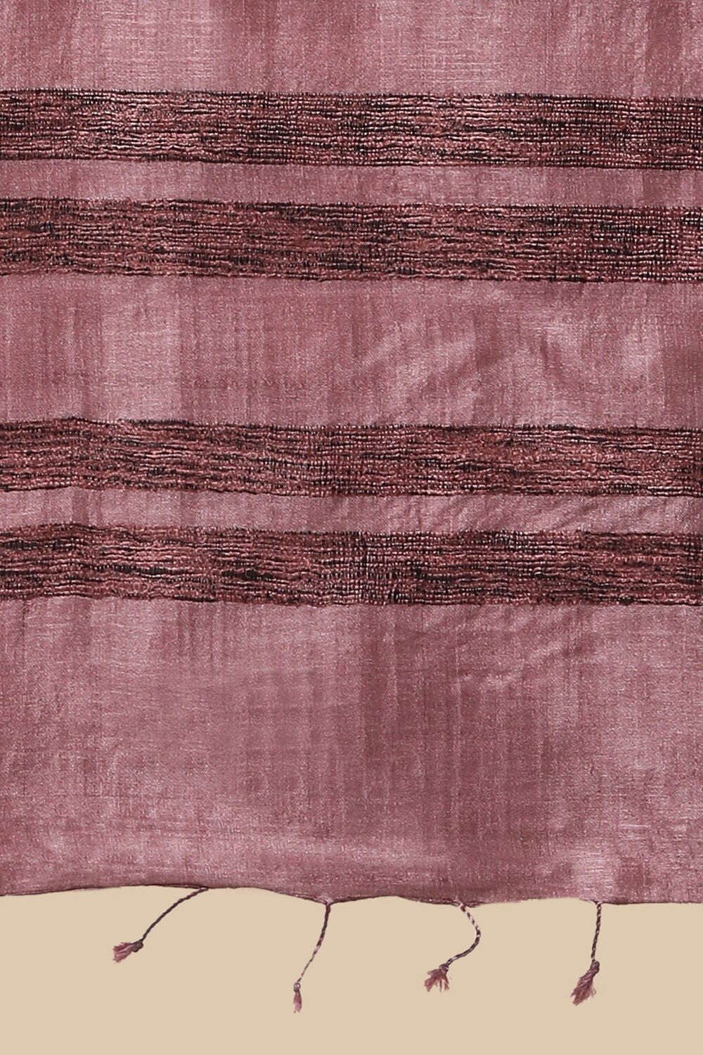 Light Pink Pure Tussar Silk Woven Saree image number null