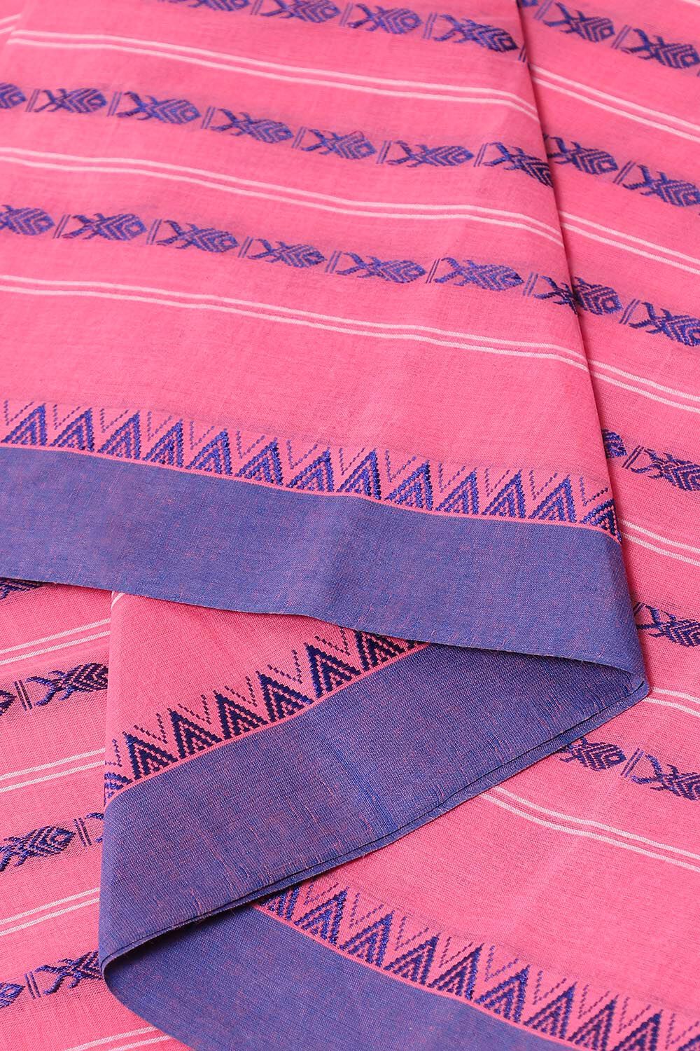 Pink Pure Cotton Bengal Saree image number null