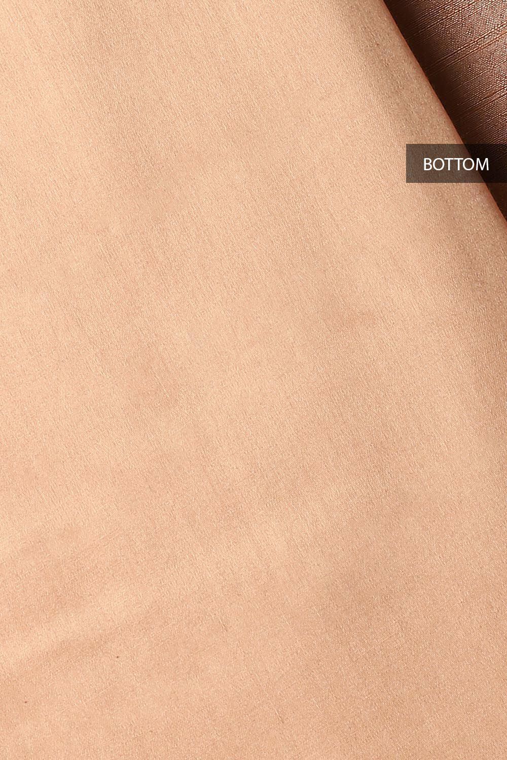 Brown Silk Embroidered Unstitched Suit Set image number null