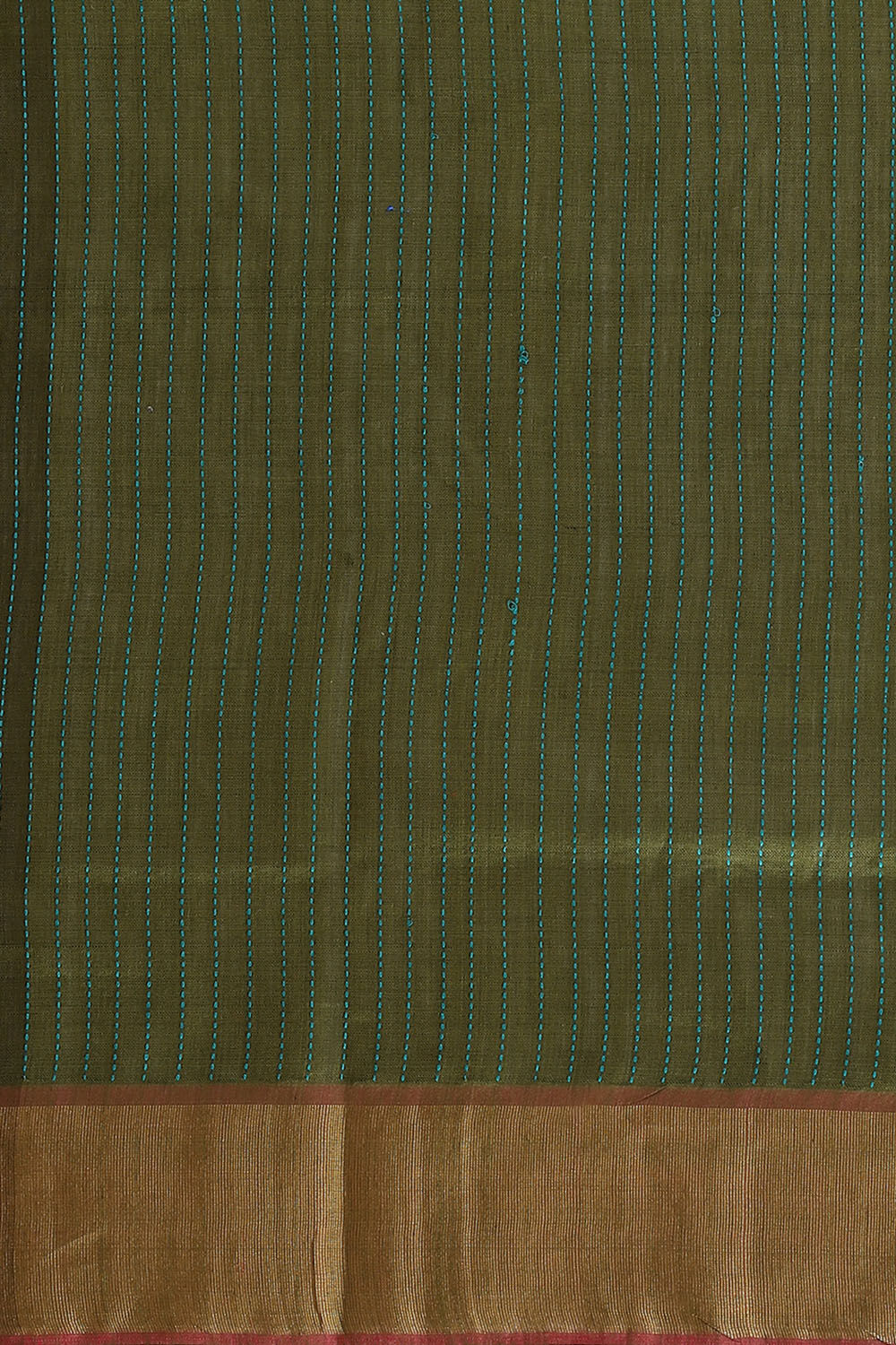 Green Pure Tussar Silk Bhagalpuri Saree image number null