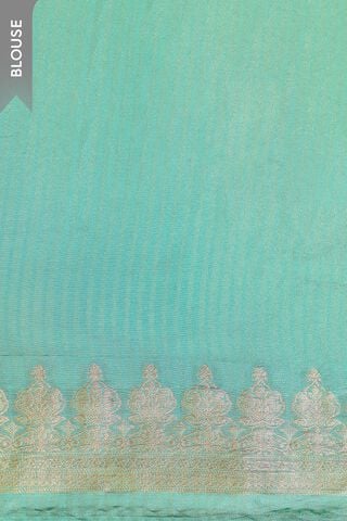 Blue   Woven Viscose Tissue Saree thumbnail image number null