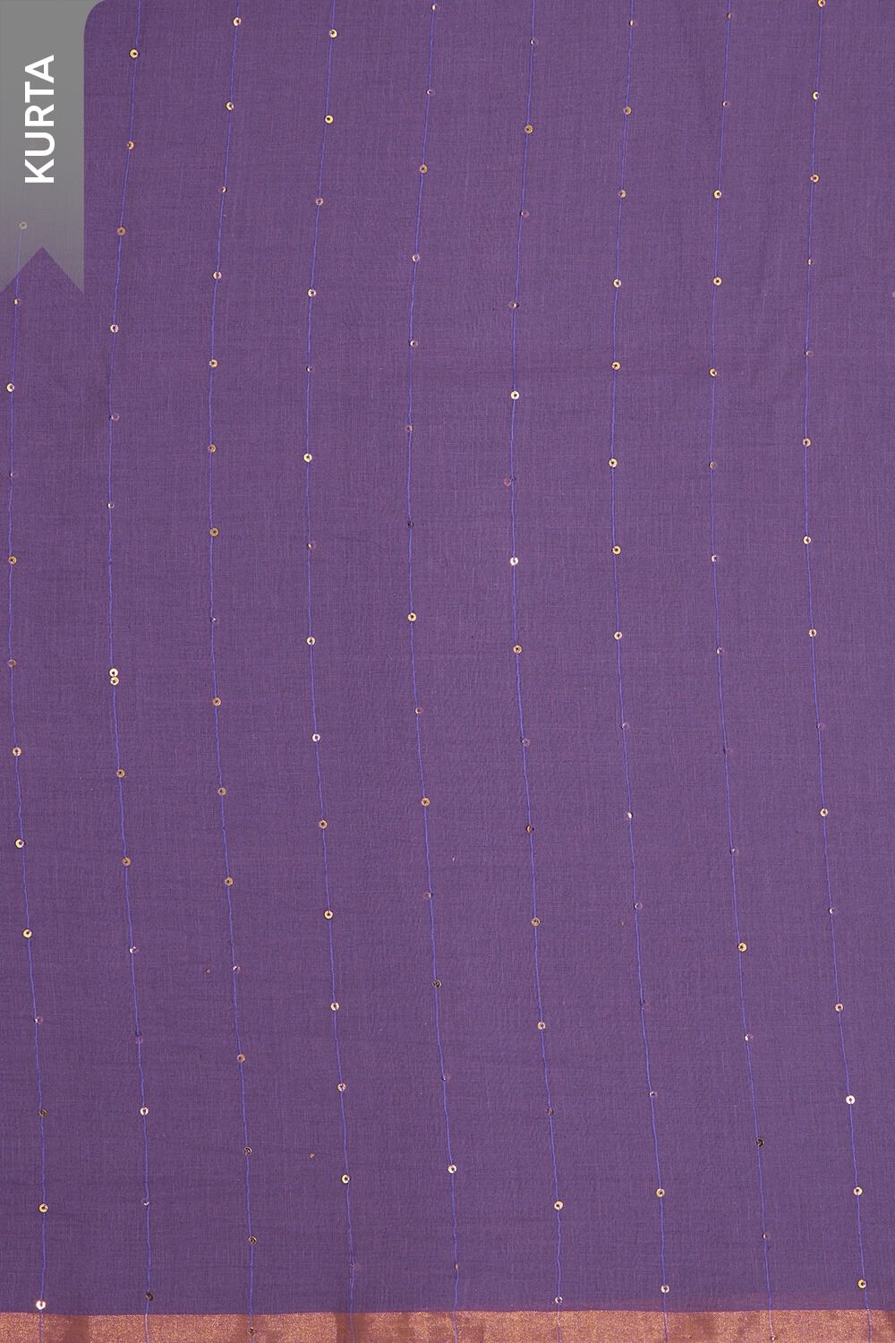 Purple Woven Pure Cotton Unstitched Suit Set image number null
