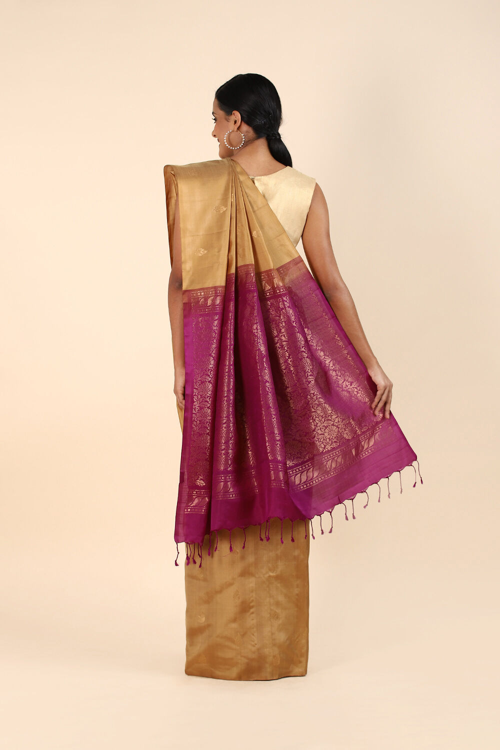 Light Green Pure Soft Silk Saree image number null
