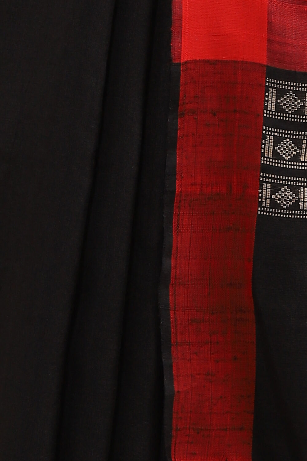 Black Pure Silk Woven Saree image number null
