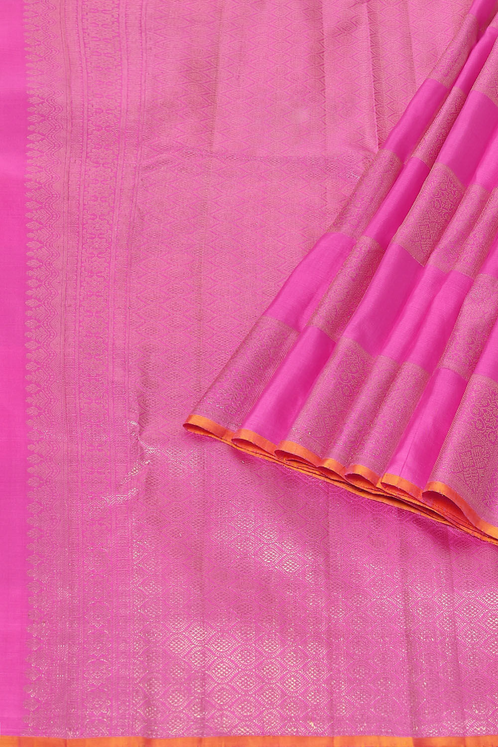 Pink Pure Silk Kanjivaram Saree image number null