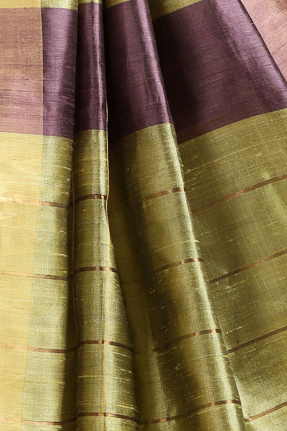 Light Green Pure Tussar Silk Bhagalpuri Saree image number null
