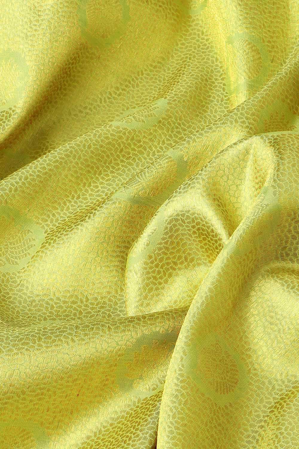Light Green Pure Silk Kanjivaram Saree image number null