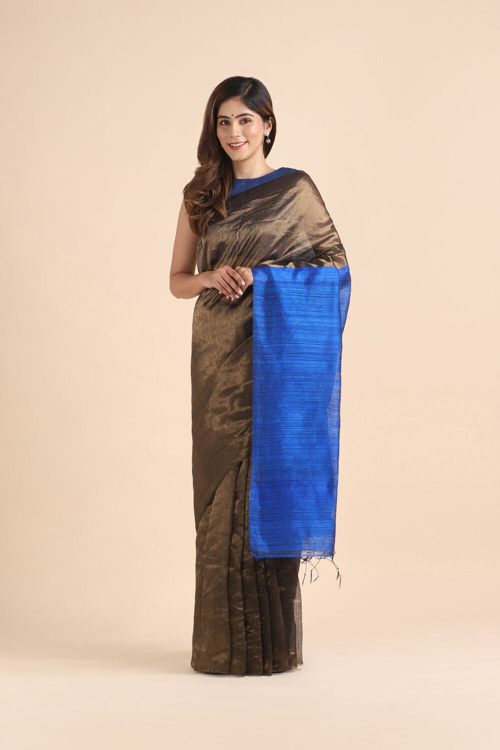 Gold Pure Silk Vanya Bengal Saree image number null