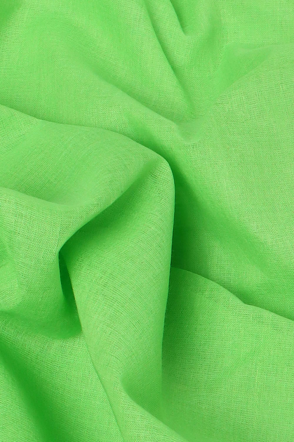 Light Pure Green Cotton Bengal Saree image number null