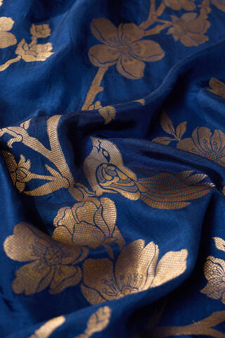 Blue Woven Pure Viscose Saree thumbnail image number null