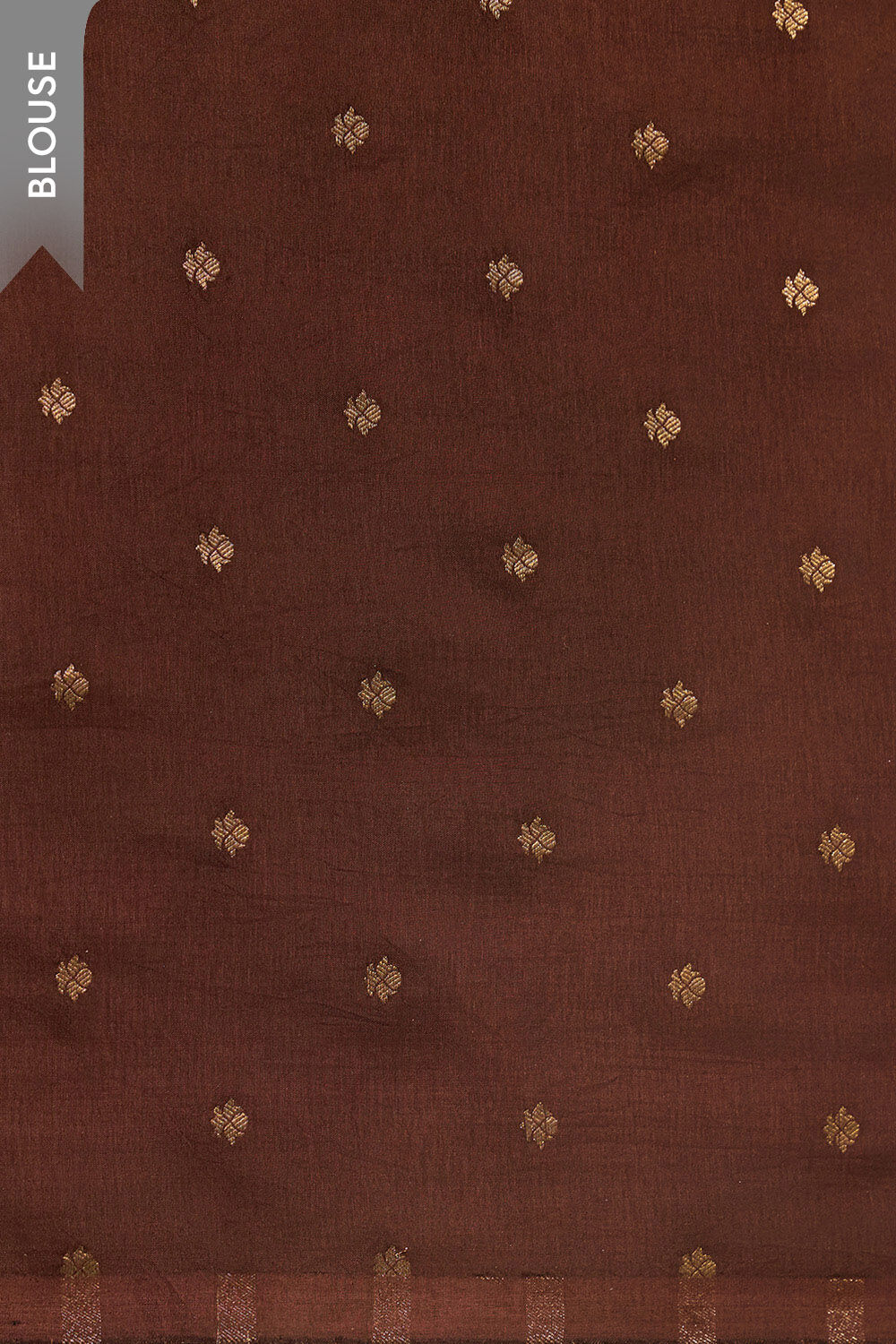 Brown Printed Pure Viscose Saree image number null